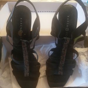 Karen Scott Black Sandals w/box